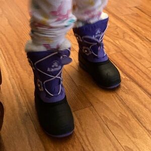 Kamik Kids' Purple and Black Snow Boots